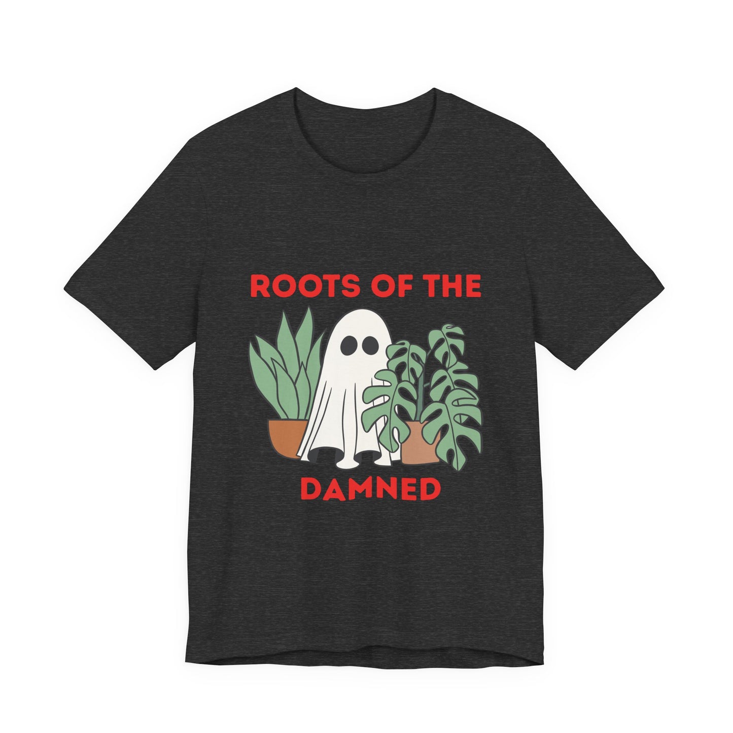 Spooky Plant Lover Tee, Halloween Shirt, Ghost T-Shirt, Unisex Short Sleeve, Cute Gift for Gardening Enthusiasts, Fall Fashion