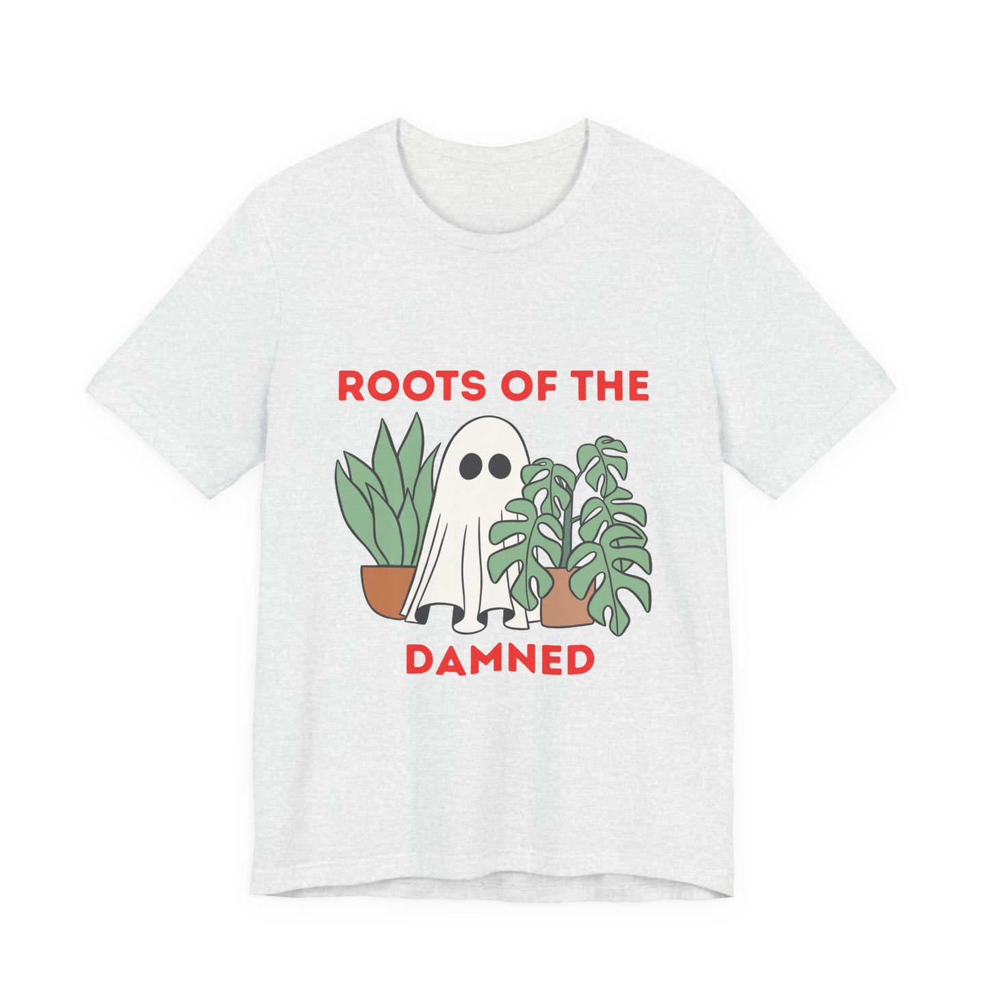 Spooky Plant Lover Tee, Halloween Shirt, Ghost T-Shirt, Unisex Short Sleeve, Cute Gift for Gardening Enthusiasts, Fall Fashion