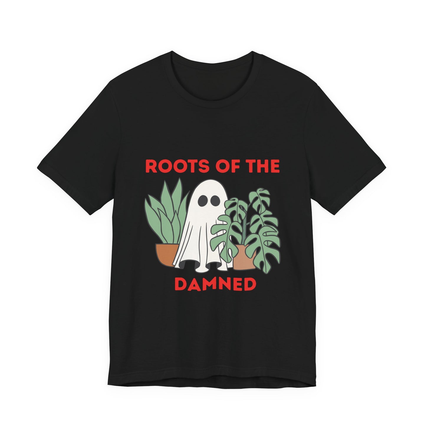 Spooky Plant Lover Tee, Halloween Shirt, Ghost T-Shirt, Unisex Short Sleeve, Cute Gift for Gardening Enthusiasts, Fall Fashion