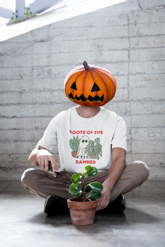 Spooky Plant Lover Tee, Halloween Shirt, Ghost T-Shirt, Unisex Short Sleeve, Cute Gift for Gardening Enthusiasts, Fall Fashion